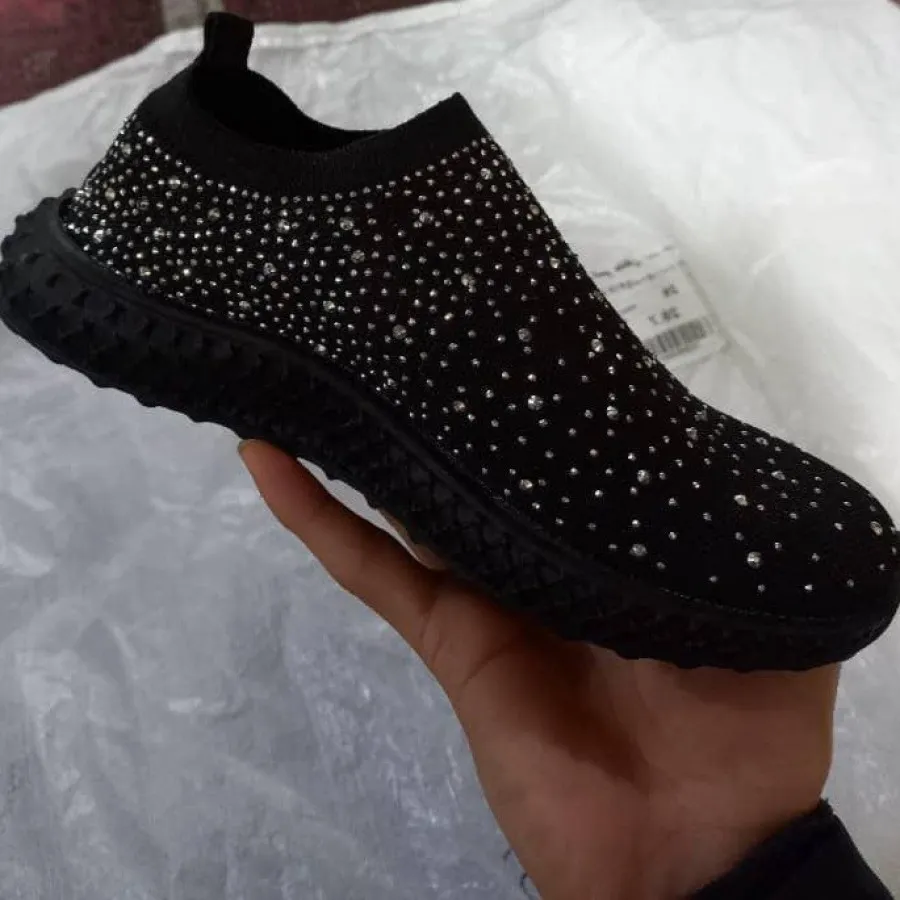 کفش بافتی نگینی