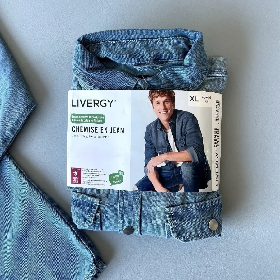 کت جین مردانه برند LIVERG