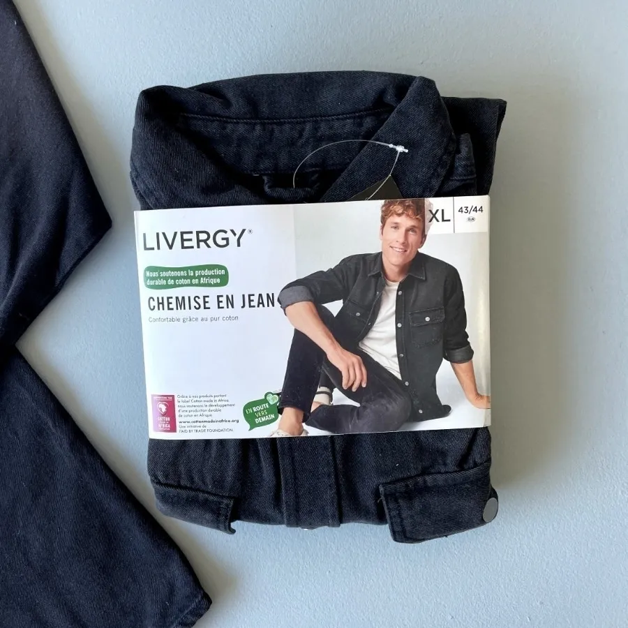 کت جین مردانه برند LIVERG