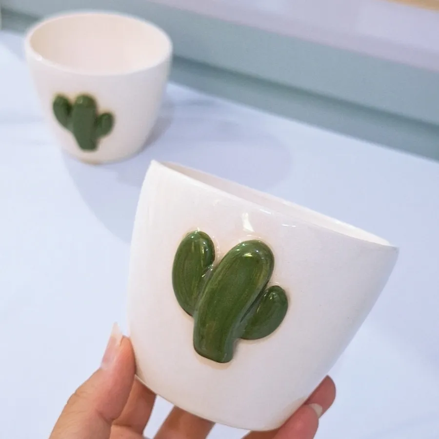 گلدان سرامیکی کاکتوس