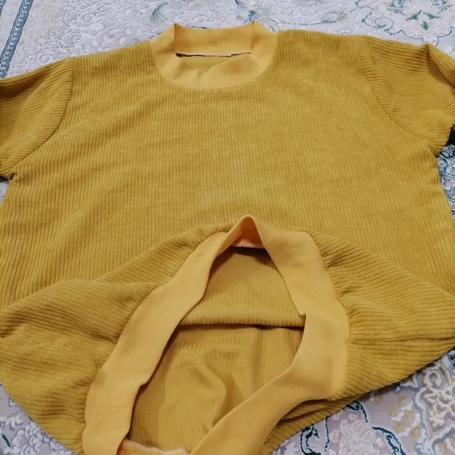 بلوز مخمل کبریتی