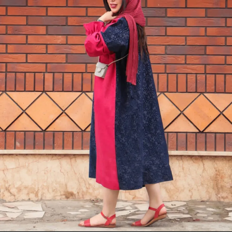 مانتو جلو بسته ژاکارد