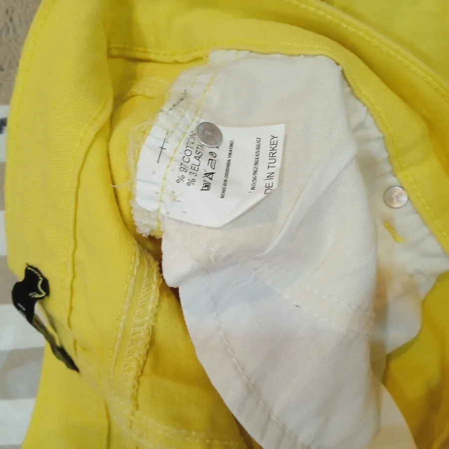 شلوار کتان کش بوت کات