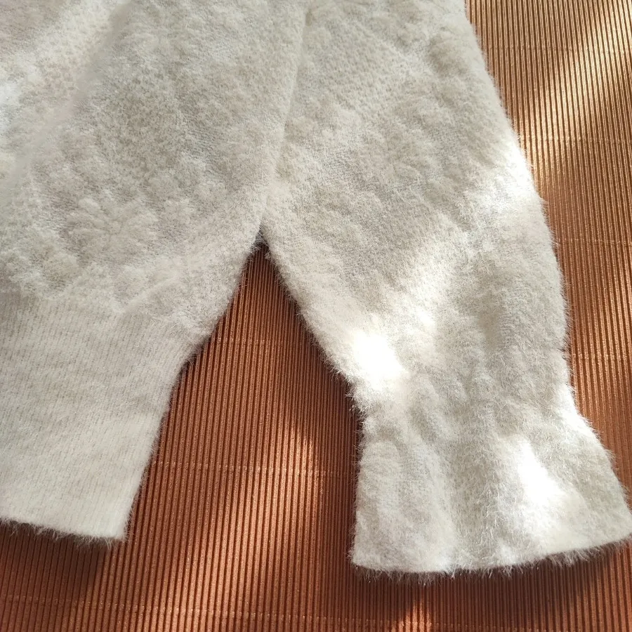 پلیور بافت برفی برجسته