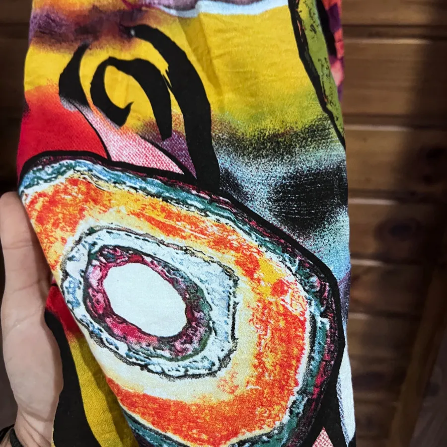 پیراهن نخی ساحلی