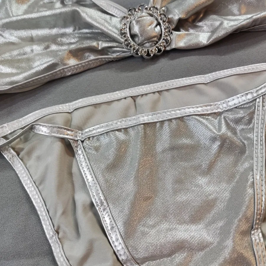 ست بیکینی نقره ای