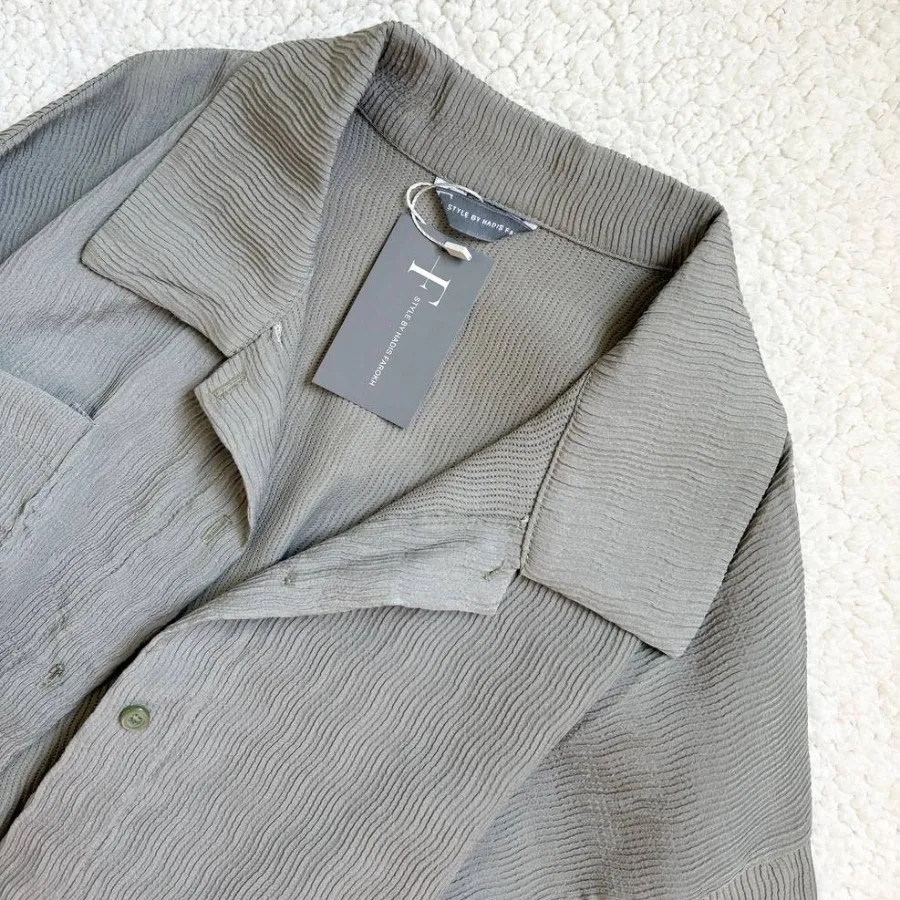 شومیز پلیسه سبز