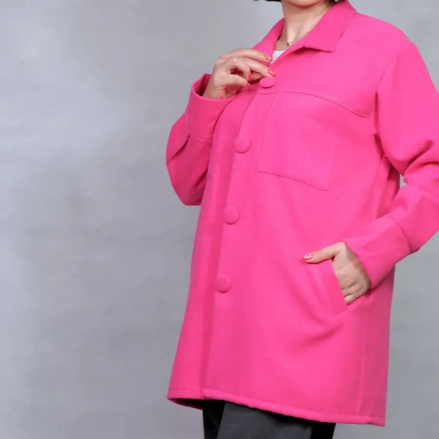 پالتو فوتر صورتی