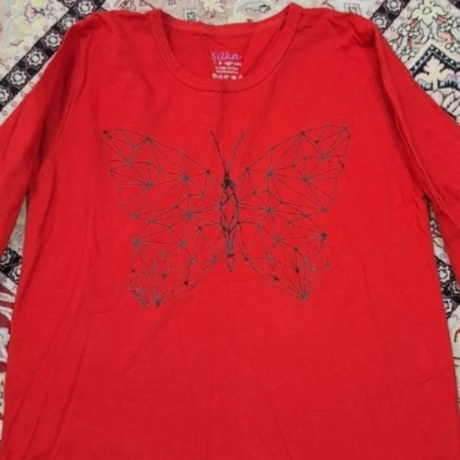 بلوز دخترانه یقه گرد