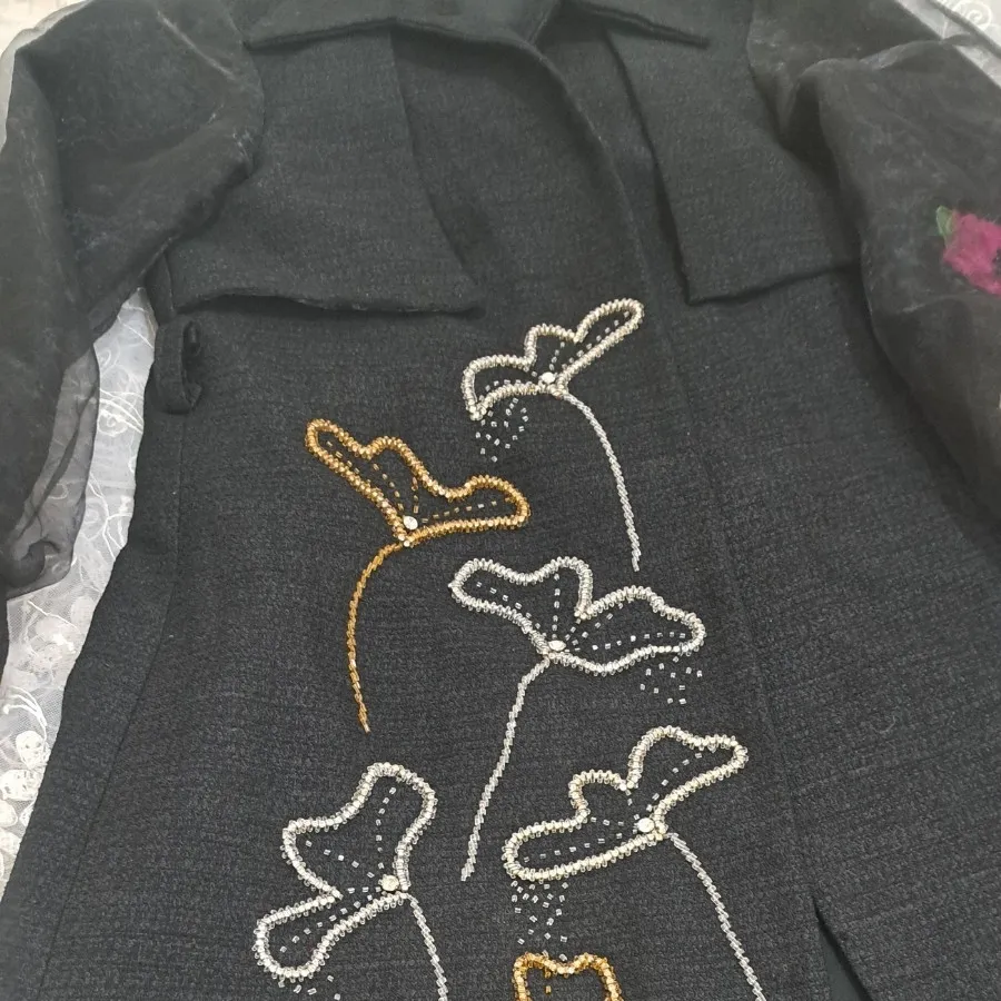 مانتو جواهردوزی منجوق دوز