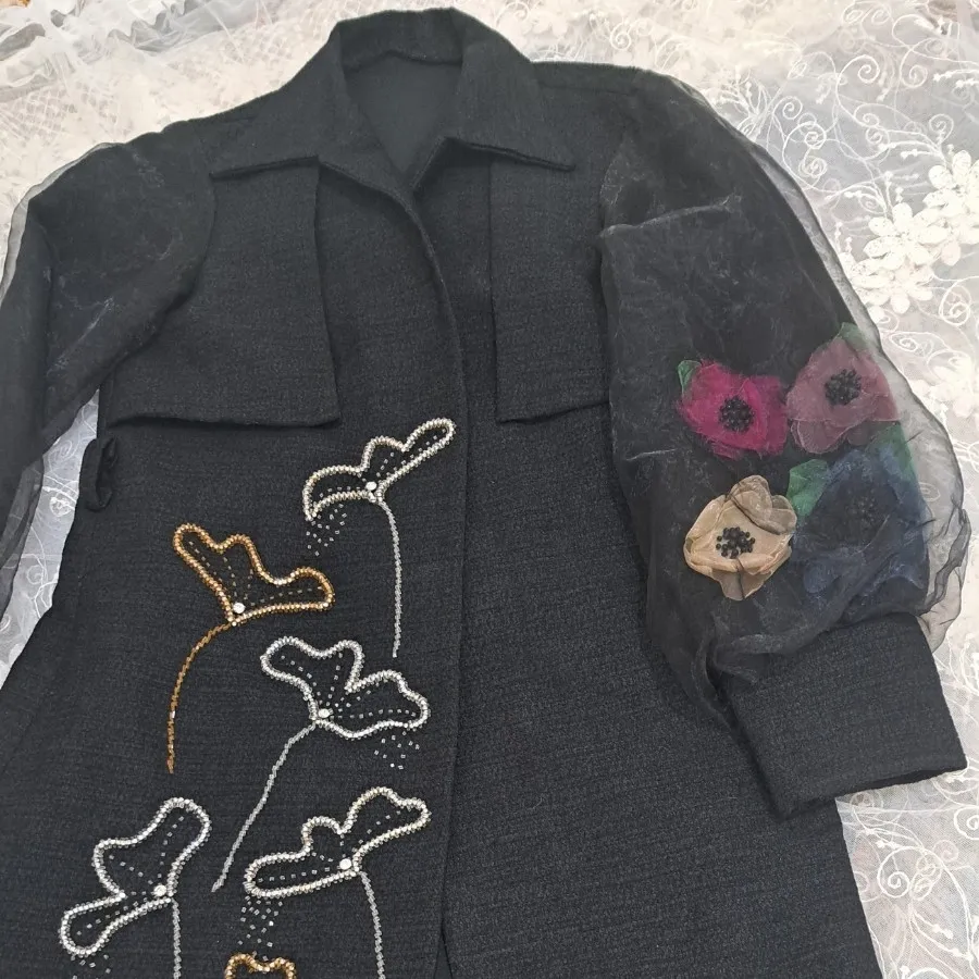 مانتو جواهردوزی منجوق دوز