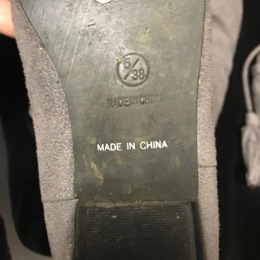 بوت جیر طوسی بلند 38