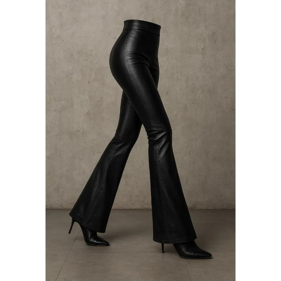 شلوار زنانه طرح چرم