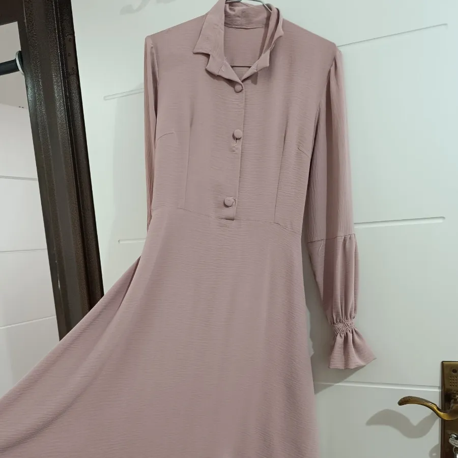 مانتو پیراهن صورتی