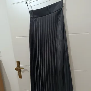 دامن پلیسه مشکی قد 90