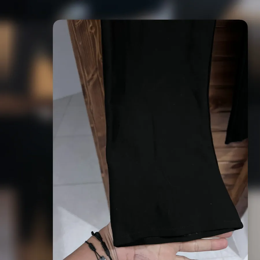 شلوار کرپ نیم بگ