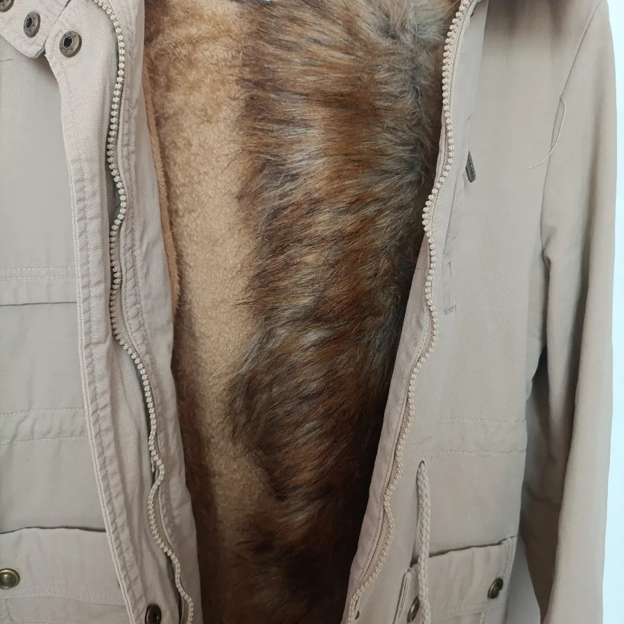 پالتو کتان داخل خزدار