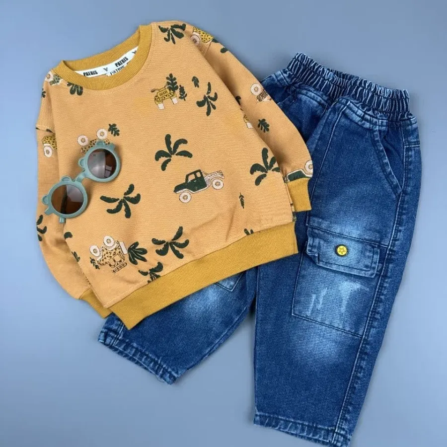 بلوز شلوار جین ماشین ?