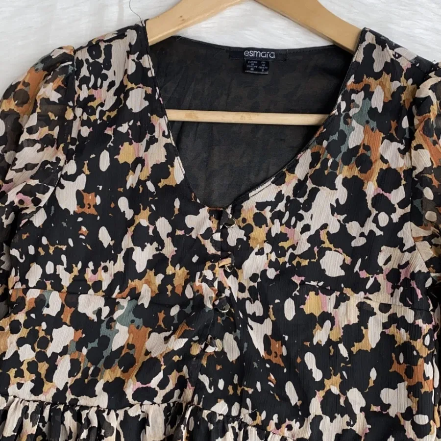 پیراهن حریر پلنگی اسمارا