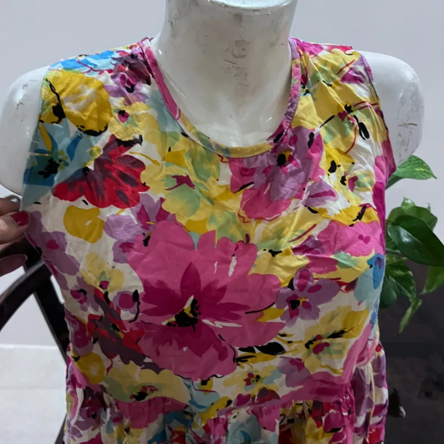 پیراهن نخی ساحلی