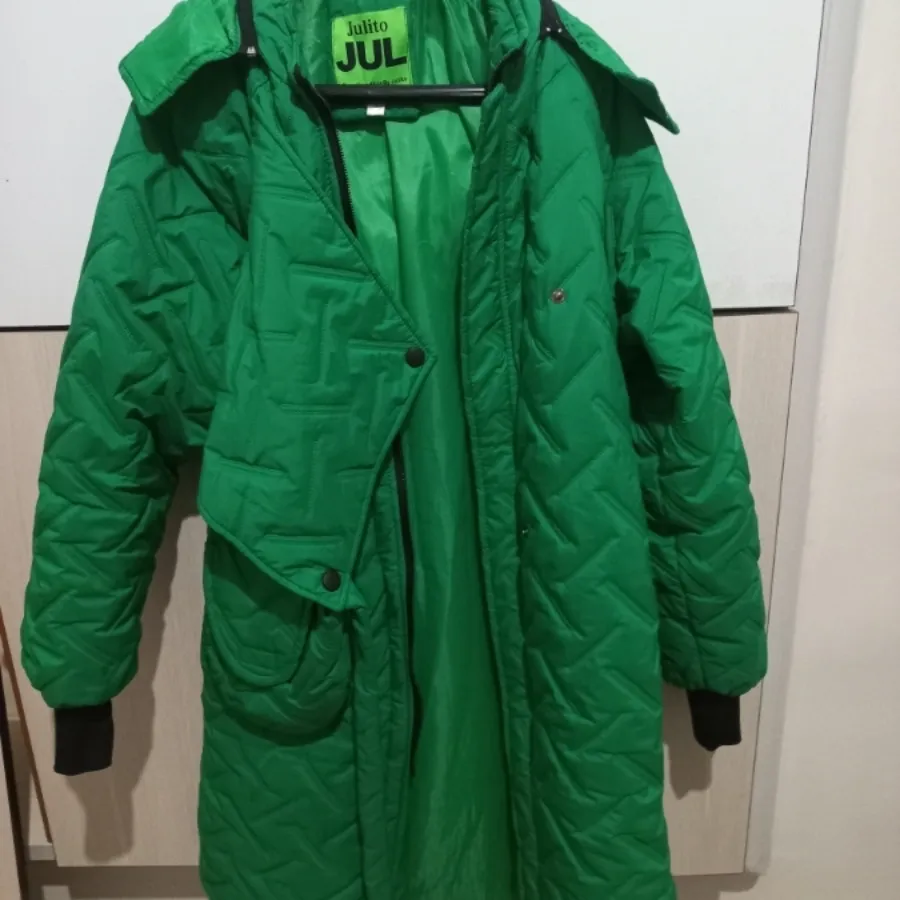 کاپشن سبز آستردار گرم شیک