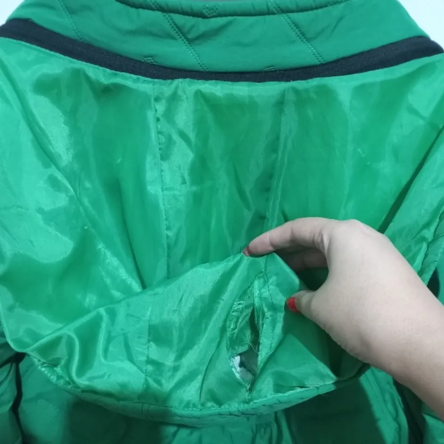 کاپشن سبز آستردار گرم شیک