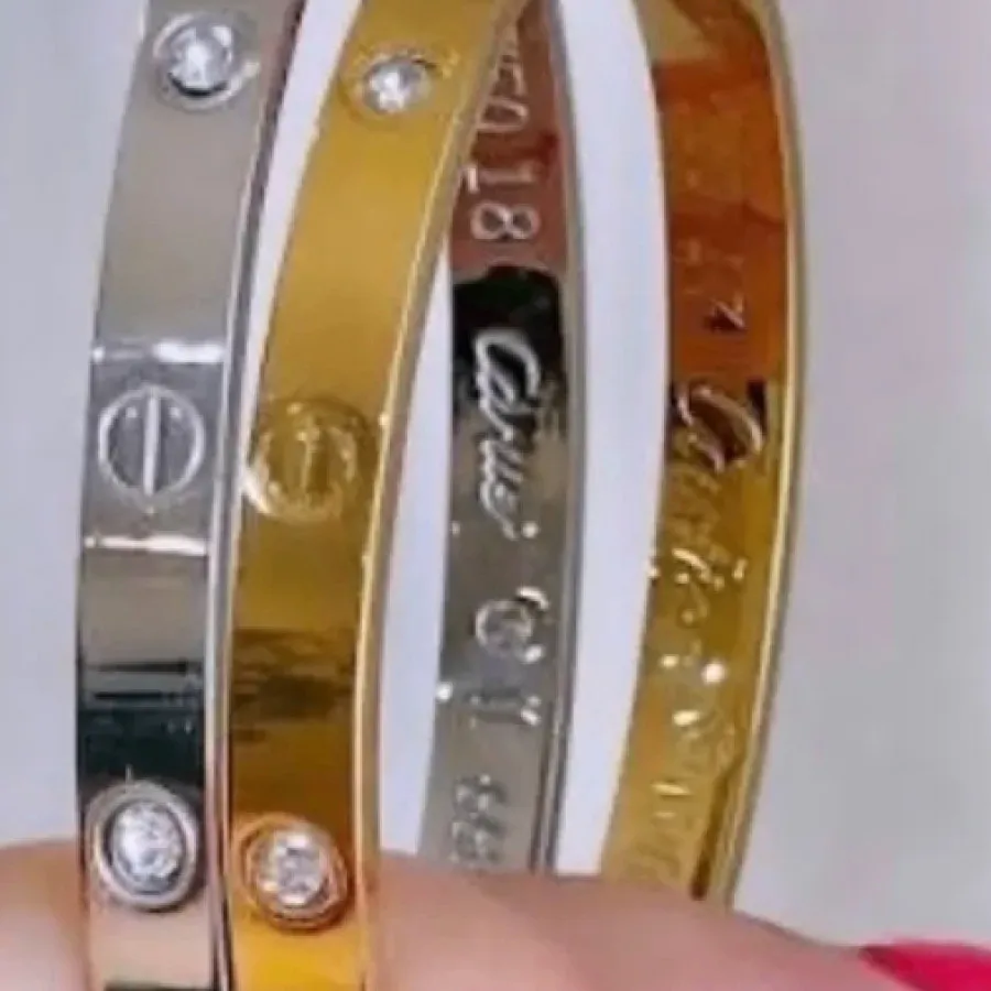 دستبند کارتیر ابکاری طلا