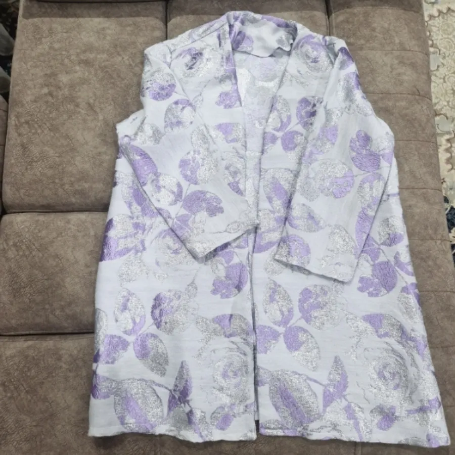 مانتو ژاکارد طرح برجسته