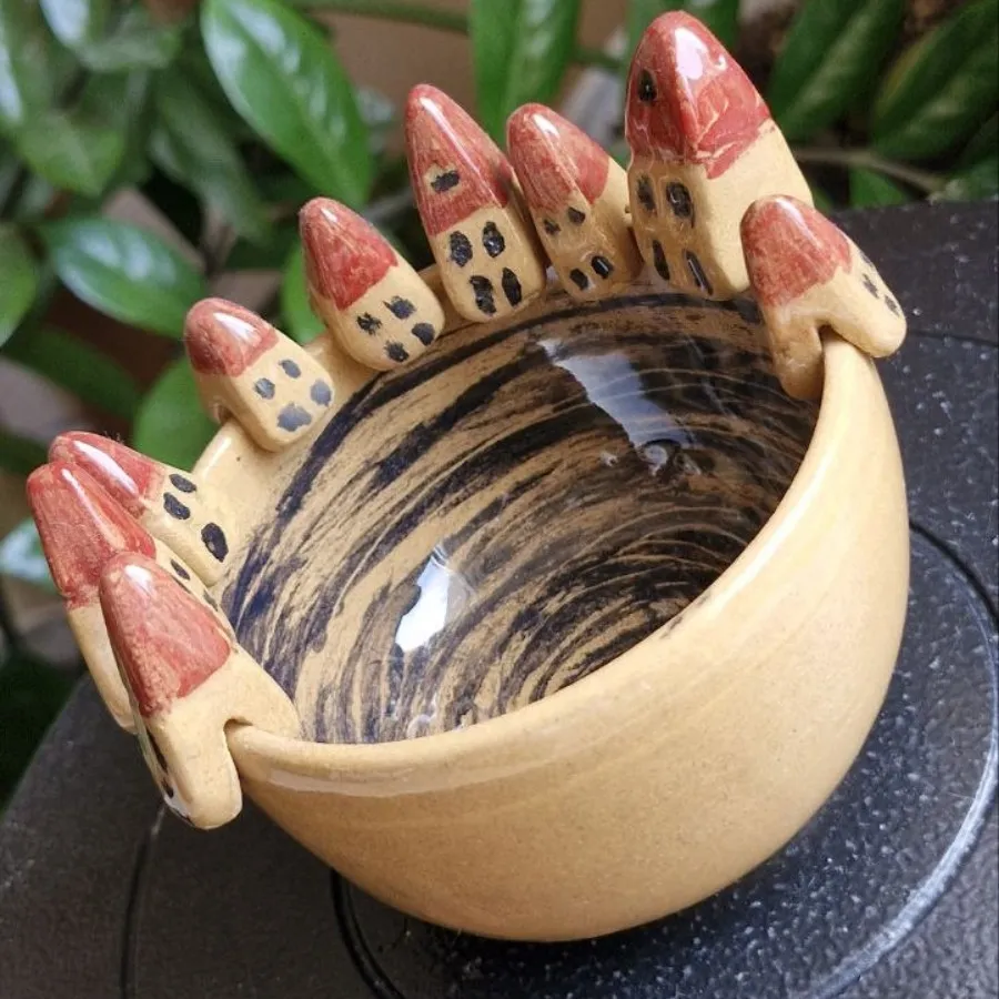 جاشمعی سفالی دست ساز