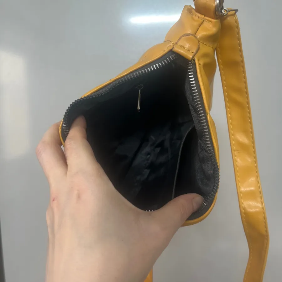 کیف چرم خردلی نو