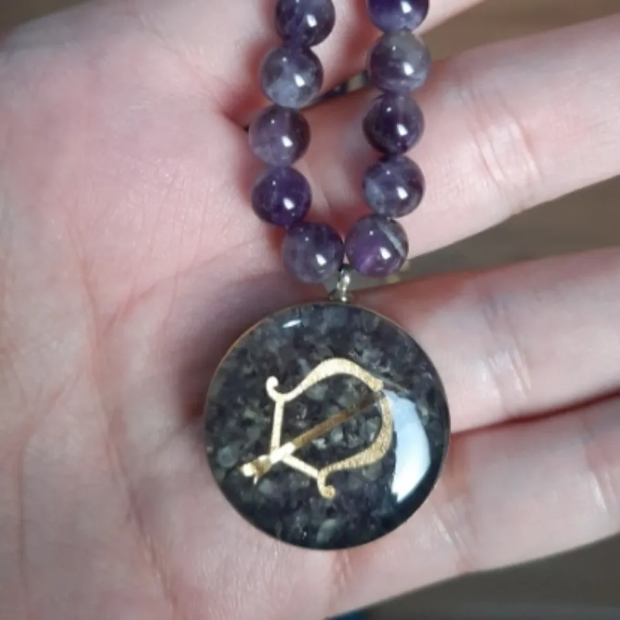 گردنبند سنگ آمتیست