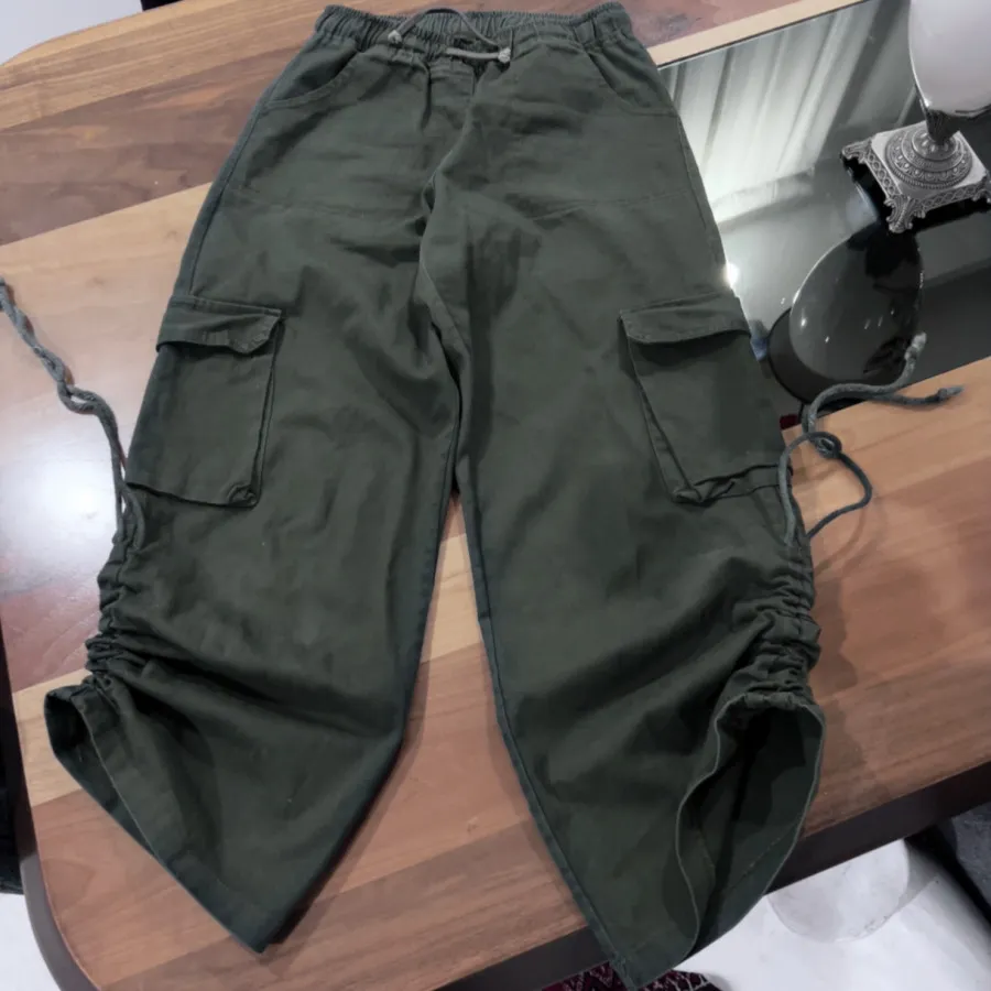 شلوار کتان کارگو‌