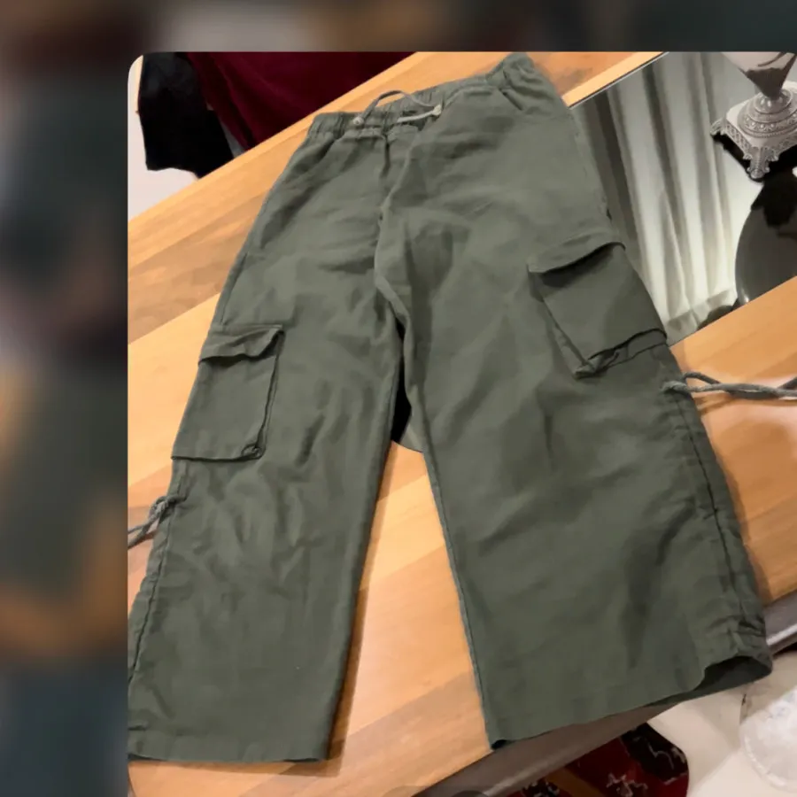 شلوار کتان کارگو‌