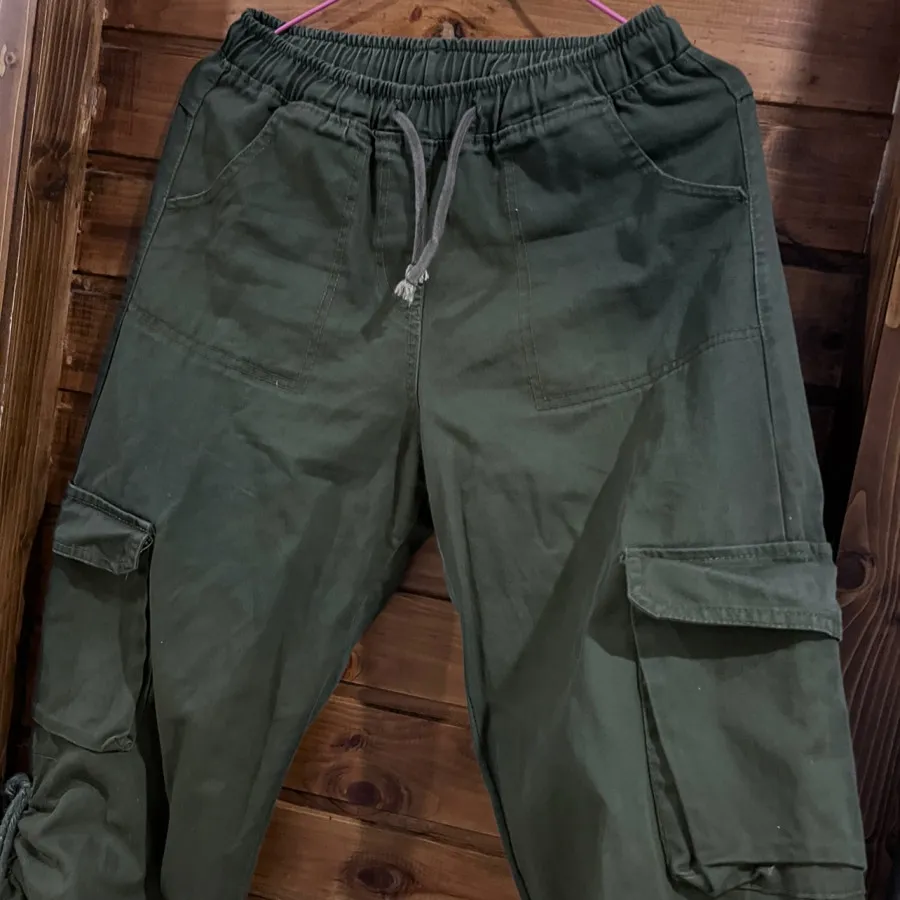 شلوار کتان کارگو‌