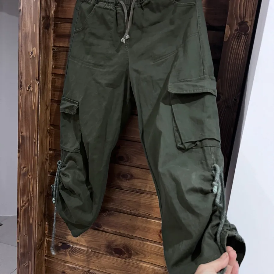 شلوار کتان کارگو‌