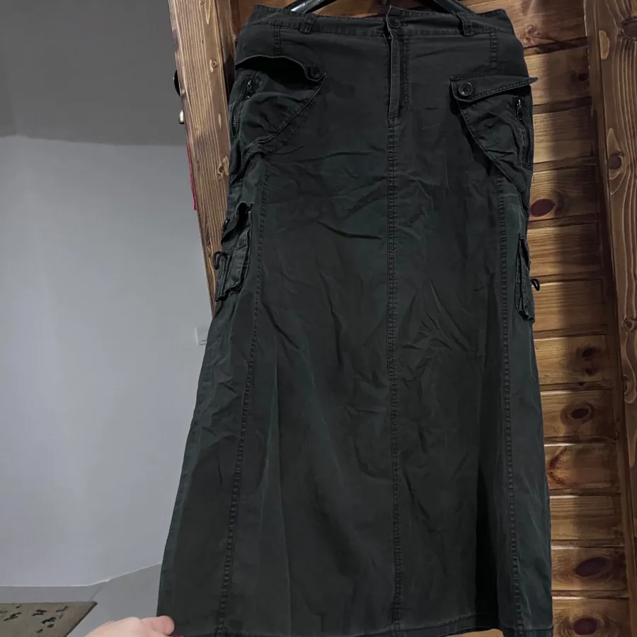 دامن کتان کارگو