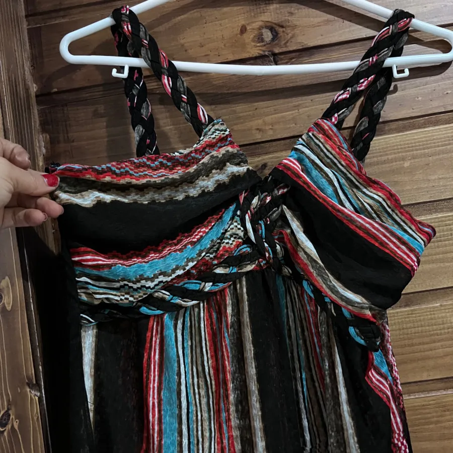 پیراهن نخی ساحلی