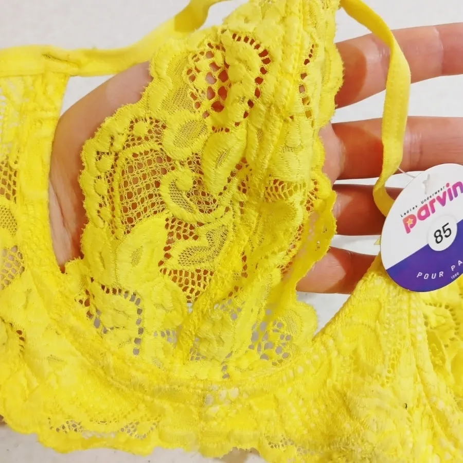 سوتین زرد فانتزی