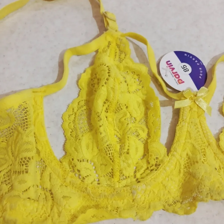 سوتین زرد فانتزی