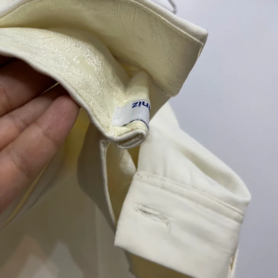 شلوار کرپ شیری