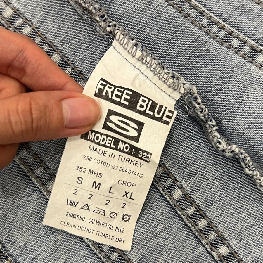 نیم تنه جین ترک