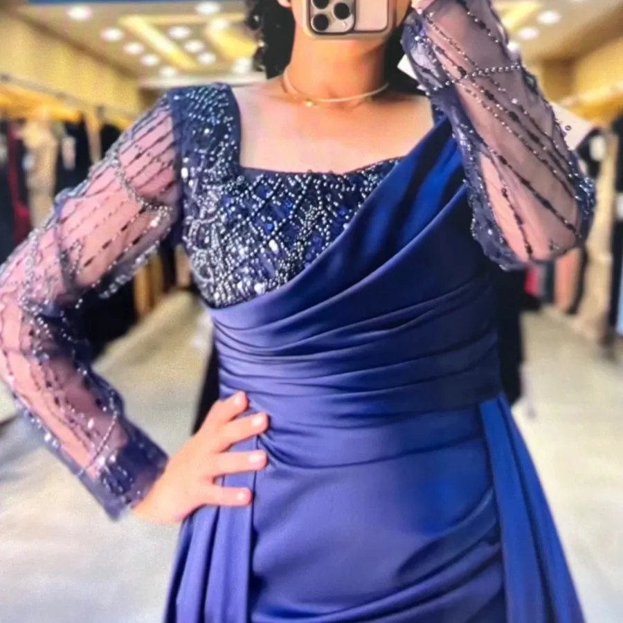 لباس مجلسی سرمه ای شیک