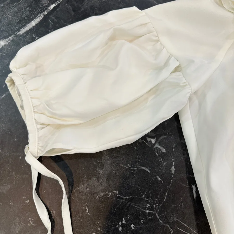 شومیز کراپ سفید