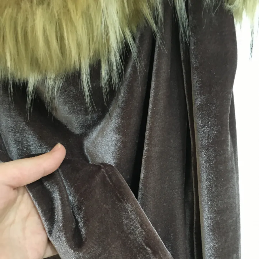 بادی مخمل یقه خزدار