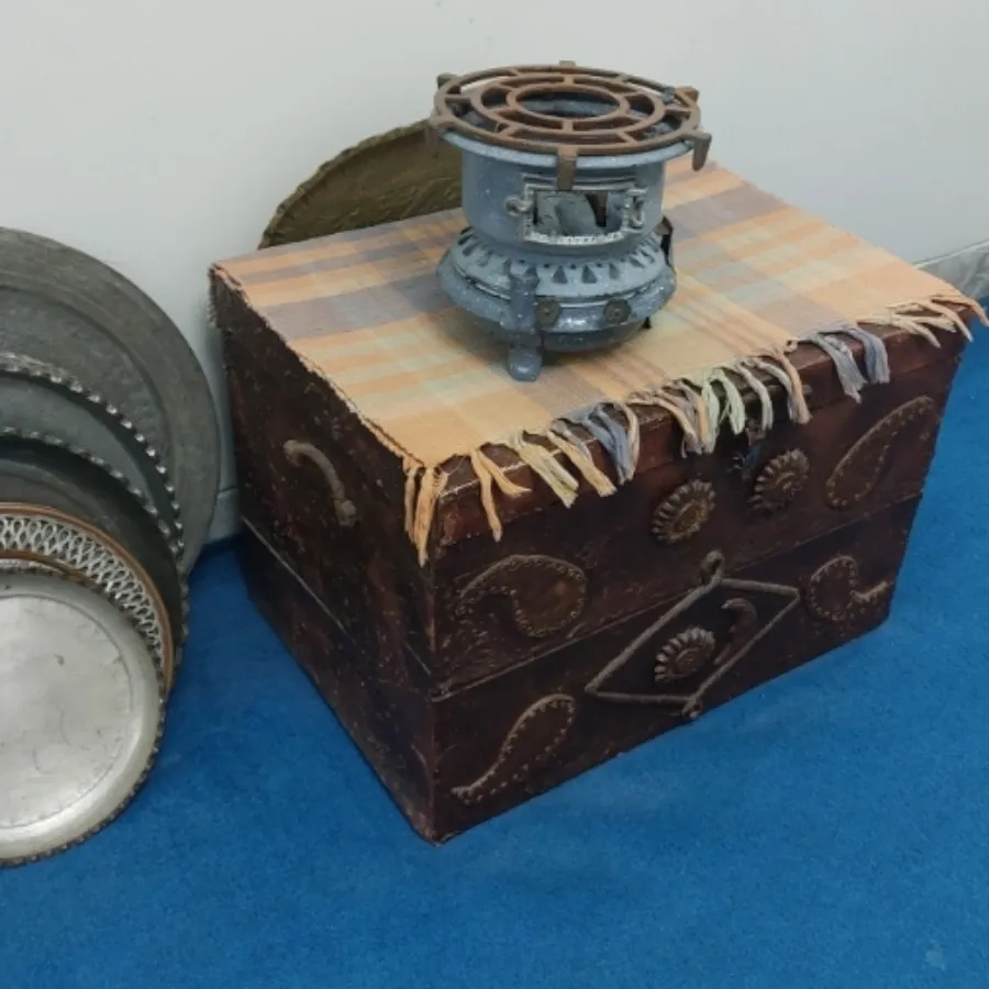 چراغ نفتی دوفیتیله قدیمی