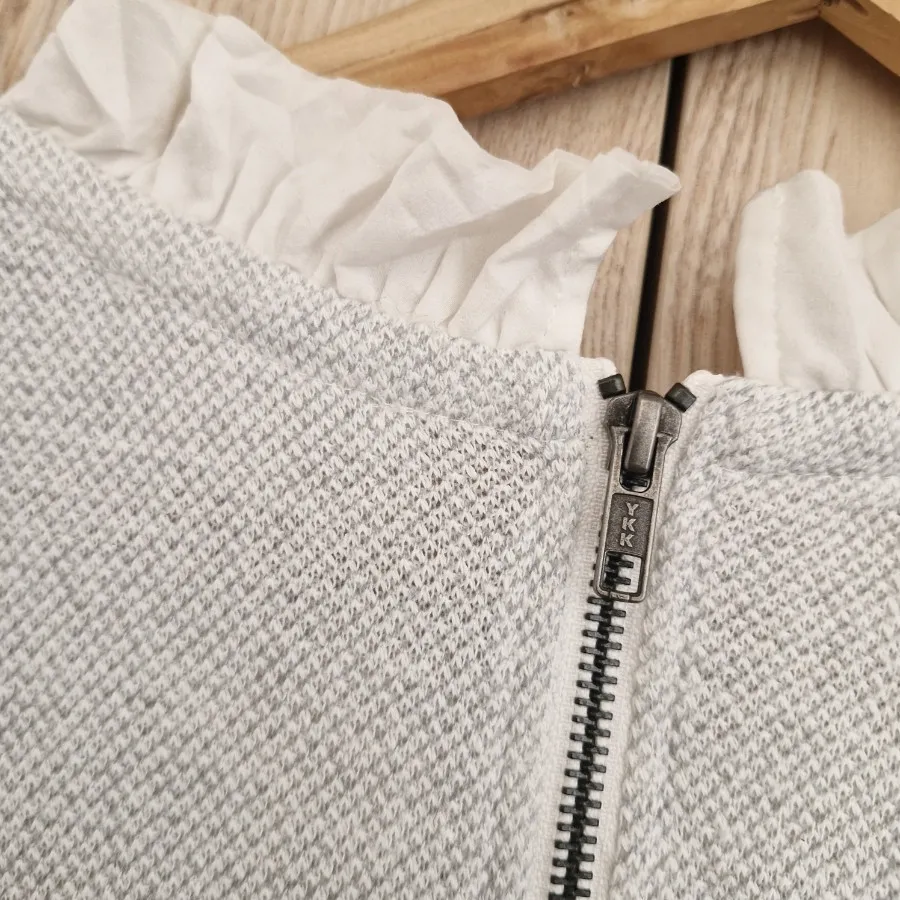 بلوز بافت طوسی برند اروپا