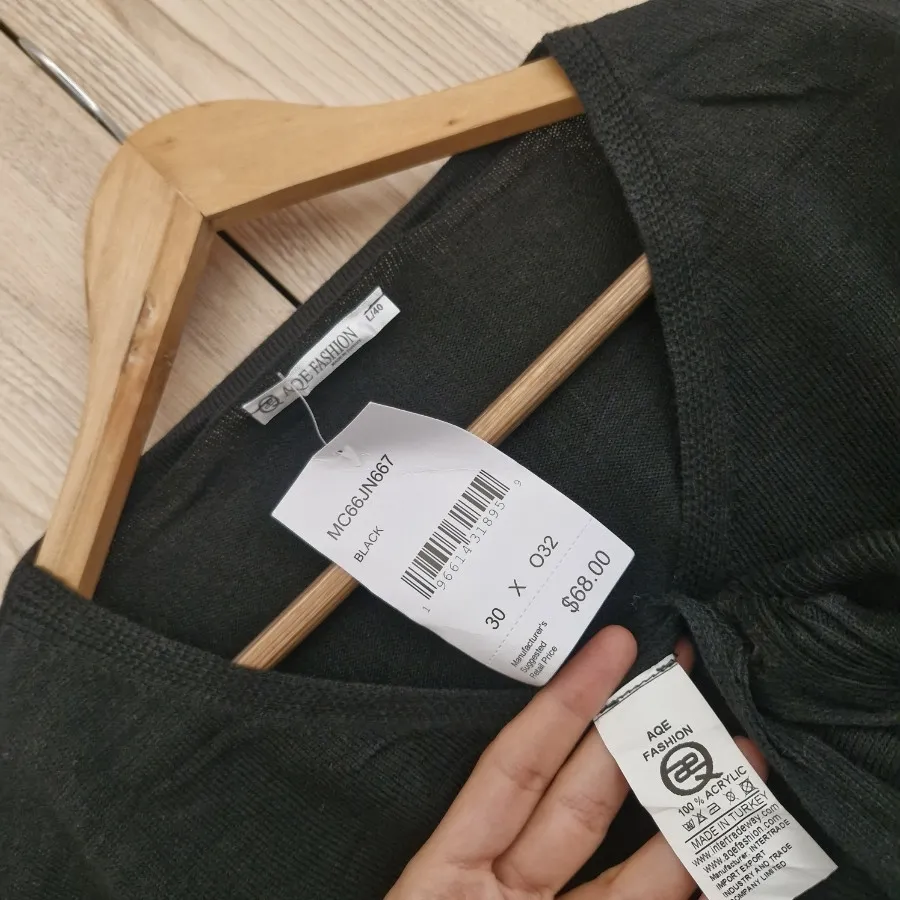 بلوز بافت مشکی برند ترک