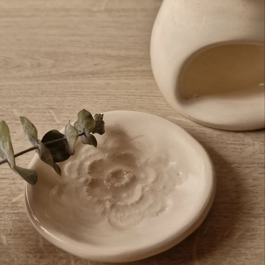 جاشمعی سفالی دست ساز