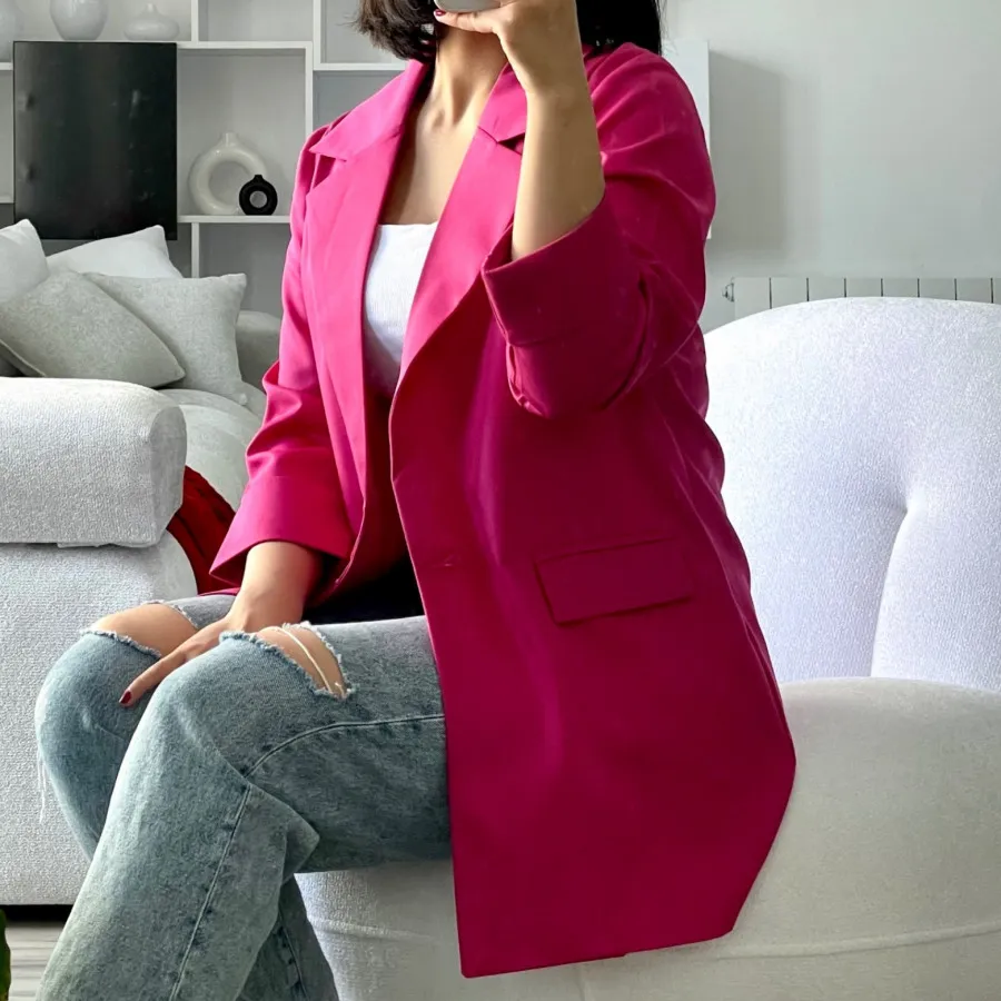 کت کتان سرخابی