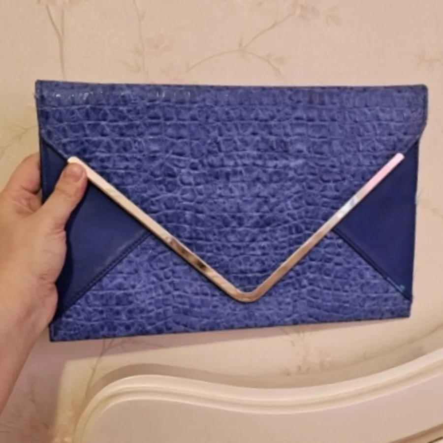 کیف کتابی آبی